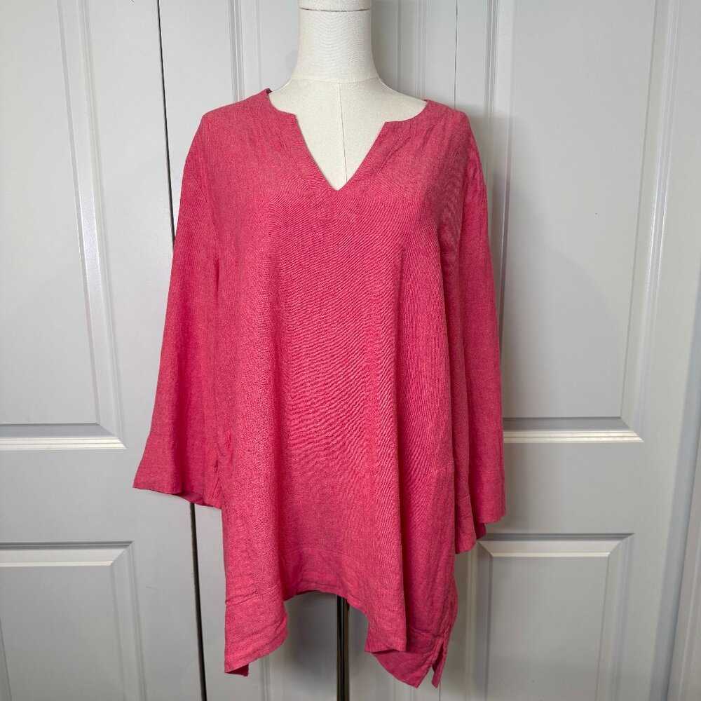 Lands' End Women's XXL Linen Tunic Top